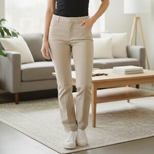 Express Design Studio Editor Women's Pants Beige Flared Leg - Size 6